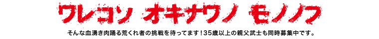 ワレコソ オキナワノ モノノフ